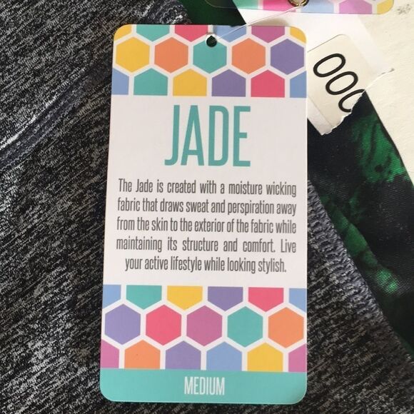 LuLaRoe Jade Athletic Capri Leggings Size M - Picture 4 of 10